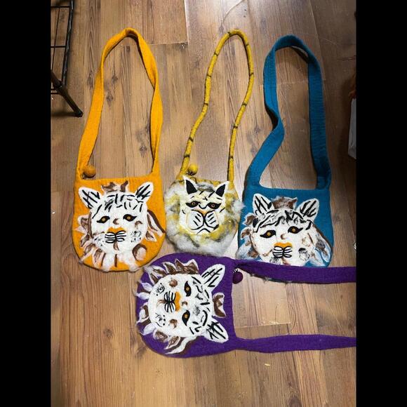 Cat style Woolen handmade bags - Picture 9 of 12
